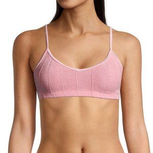 Hunza G "Virginia Nile" Pink Ribbed Swim Bikini Bra